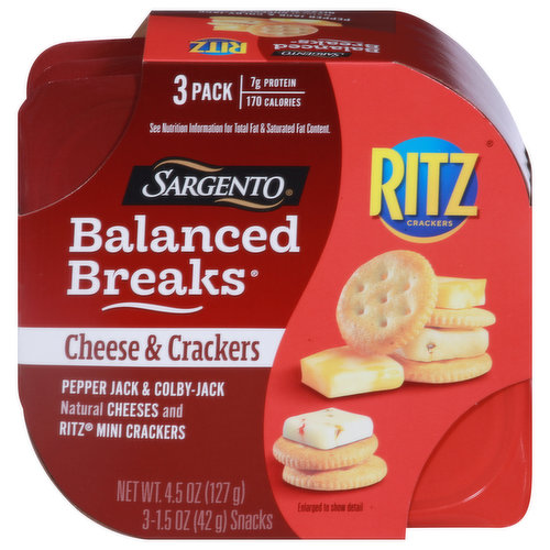 Sargento Cheese & Crackers, 3 Pack