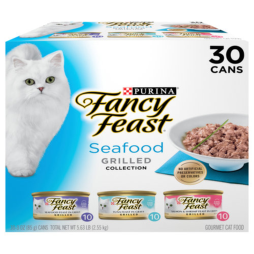 Fancy Feast Cat Food, Seafood, Grilled Collection