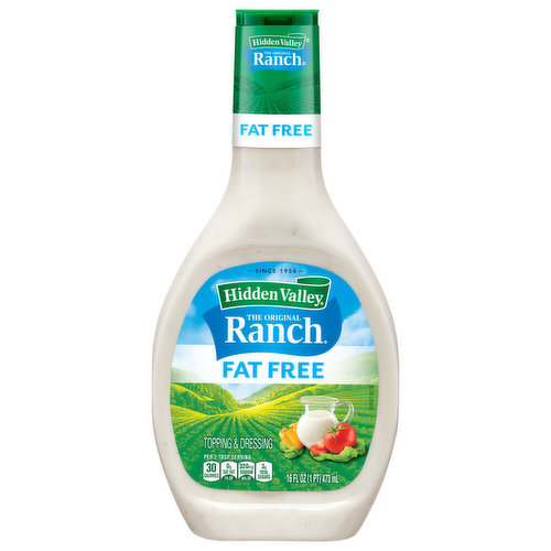 Hidden Valley Topping & Dressing, Fat Free, The Original Ranch