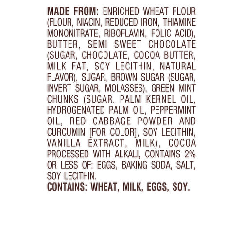 Pepperidge Farm Crispy Cookies, Peppermint Cocoa, Thin & Crispy Image 6 of 6