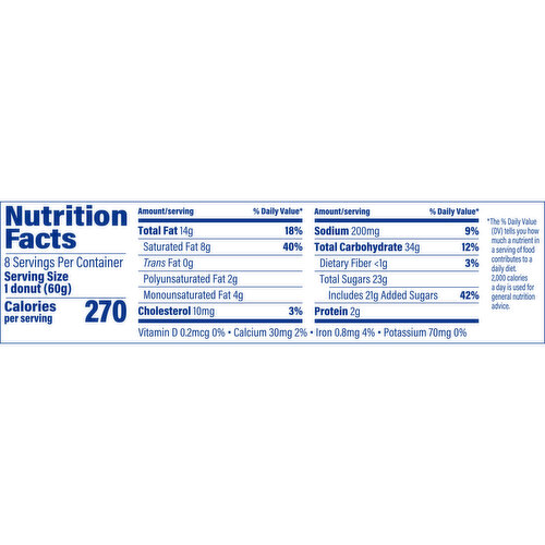 Entenmann's Apple Cider Donuts, 8 count, 16 oz