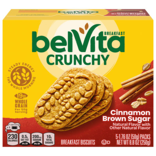 belVita Breakfast Biscuits, Cinnamon Brown Sugar, Crunchy