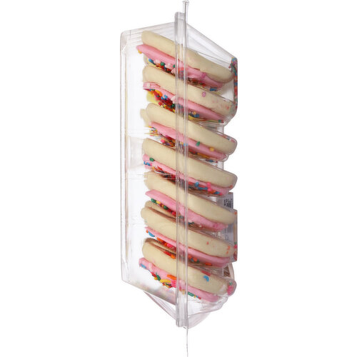First Street Sugar Cookies, Pink & Yellow Frosted - Smart First Street Sugar Cookies, Pink & Yellow Frosted - Smart