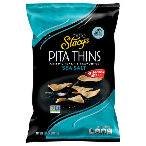 Stacy's Pita Thins, Sea Salt, Sharing Size