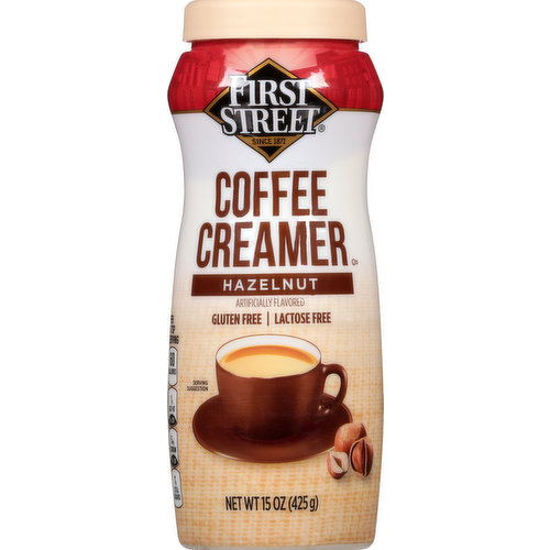 First Street Coffee Creamer, Non-Dairy, Hazelnut