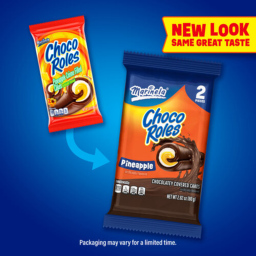 Marinela Pineapple Crème Filled Cakes, Twin Pack, 2 count, 2.82 oz