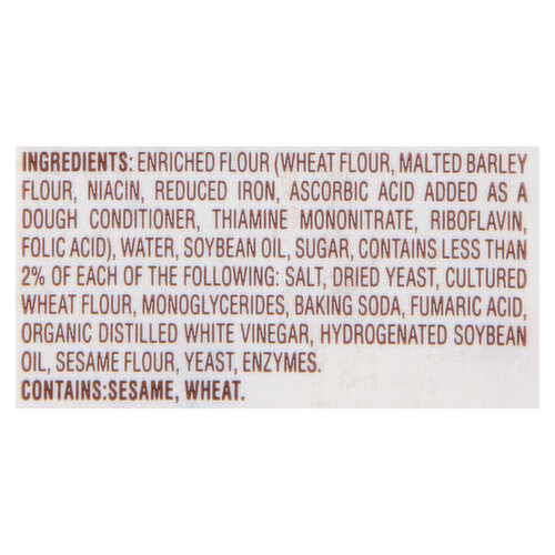 Nature's Own Nature's Own Perfectly Crafted White Artisan Flats, Non-GMO Flatbread, 4 Count