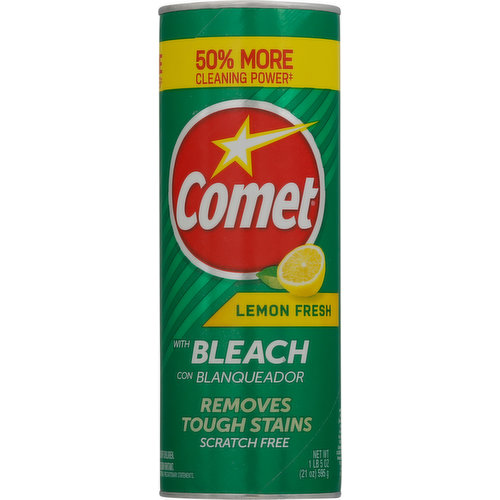 Comet Powder Cleanser, Lemon Fresh, with Bleach