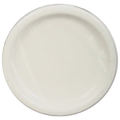 First Street Plates, White, 6.75 Inch