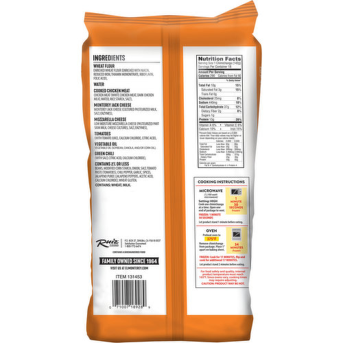 El Monterey Chimichangas, Chicken & Monterey Jack Cheese