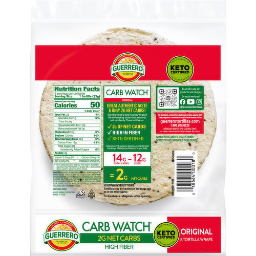 Guerrero Original with Flaxseed Tortilla Wraps