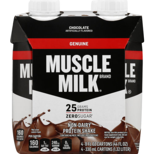 Muscle Milk Protein Shake, Non-Dairy, Chocolate