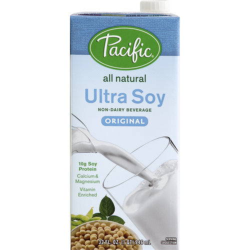 Pacific Non-Dairy Beverage, Ultra Soy, Original