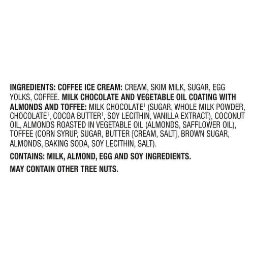 Haagen-Dazs Coffee Almond Toffee Crunch Ice Cream Snack Bars