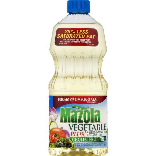 Mazola Vegetable Plus, Cholesterol Free