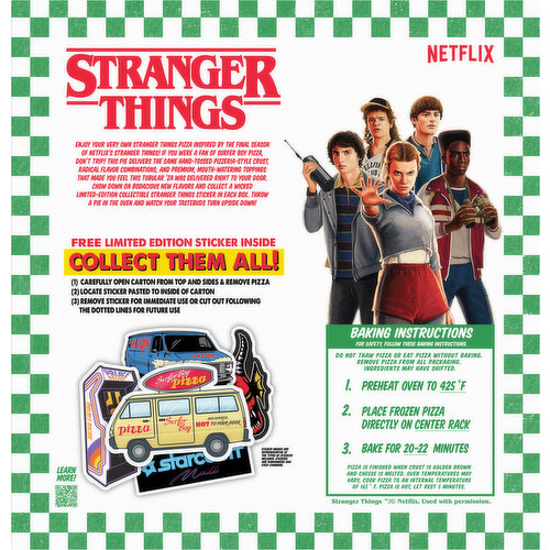 Stranger Things Hand-Tossed Style Crust Palace Arcade Pepperoni Pizza