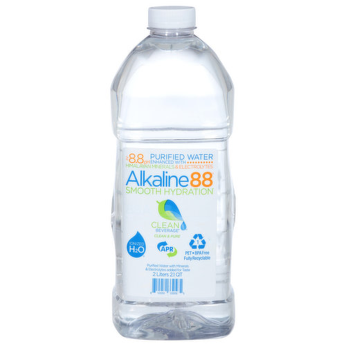 Alkaline88 Purified Water, Smooth Hydration