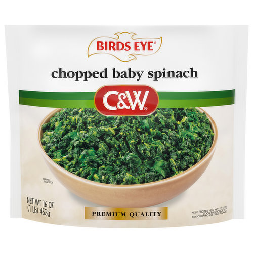 Birds Eye Baby Spinach, Chopped