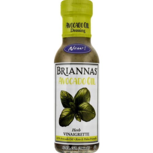 Briannas Avocado Oil Dressing, Herb Vinaigrette