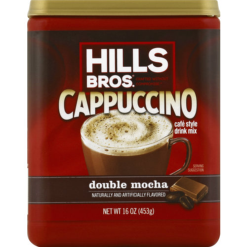 HILLS BROS Cappuccino Drink Mix, Double Mocha, Cafe Style