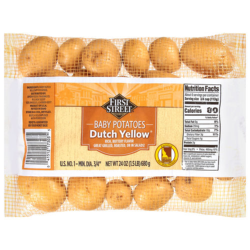 First Street Baby Potatoes, Dutch Yellow
