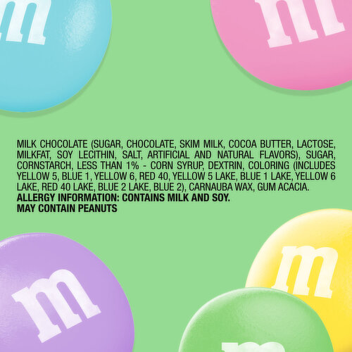 M&M'S Milk Chocolate Assorted Pastel Easter Candy Bulk Jar - 62 oz