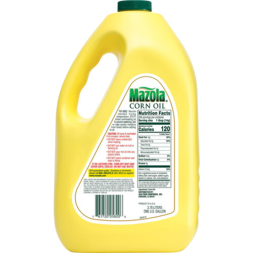 Mazola Corn Oil, Cholesterol Free