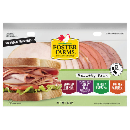 Foster Farms Turkey, Assorted, Variety Pack