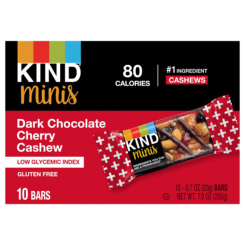 Kind Bars, Dark Chocolate Cherry Cashew, Minis