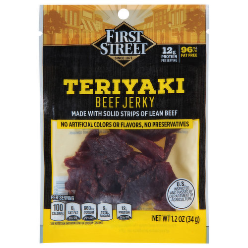 First Street Beef Jerky, Teriyaki