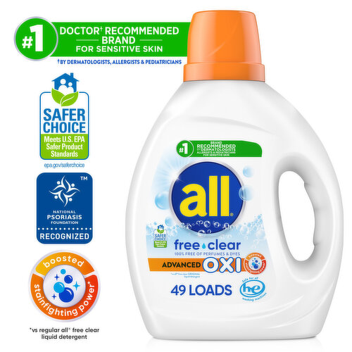 All Free Clear Advanced Oxi Detergent
