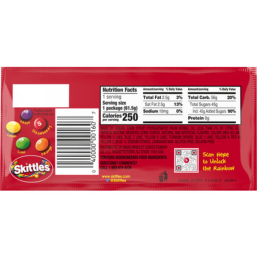 Skittles Candies, Bite Size, Original