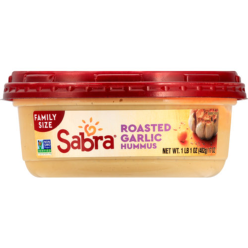 Sabra Hummus, Roasted Garlic, Family Size