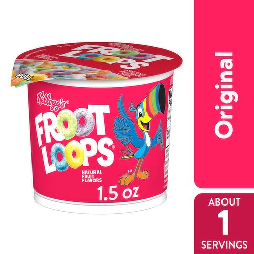 Froot Loops Cold Breakfast Cereal, Original, Single Serve