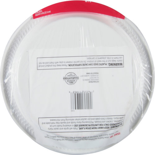 First Street Plastic Plates, Heavy Duty