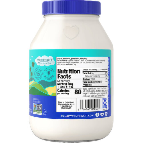 Follow Your Heart Dairy Free Vegan Original Mayo