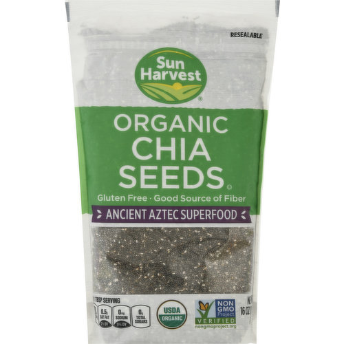 Sun Harvest Chia Seeds, Organic