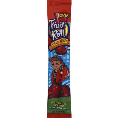 Jovy Fruit Roll, Strawberry Flavor