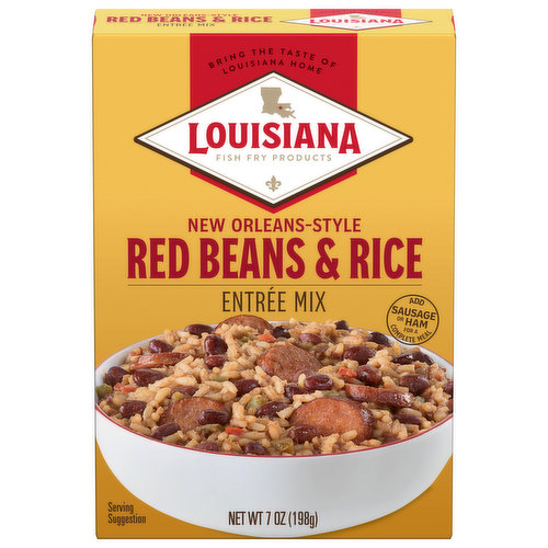 Louisiana Fish Fry Products Entree Mix, Red Beans & Rice, New Orleans-Style
