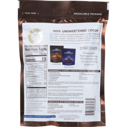 Ghirardelli Cocoa Powder, Unsweetened