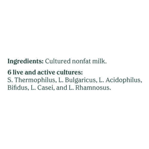 Chobani Yogurt, Greek, Nonfat, Plain