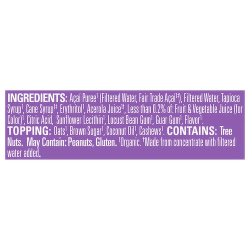 Sambazon Organic Amazon Superberry Acai Bowl