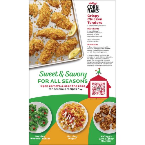Corn Flakes Breakfast Cereal, Original, Family Size