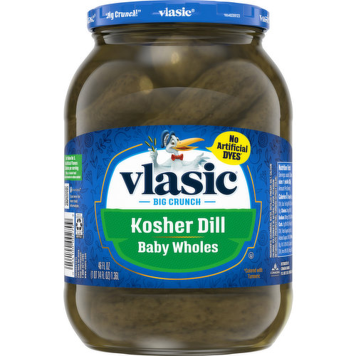 Vlasic Pickles, Kosher Dill, Baby Wholes