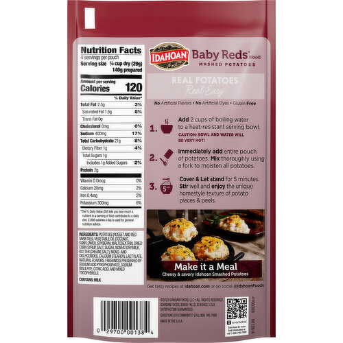 Idahoan Baby Reds Mashed Potatoes
