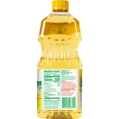 Mazola Corn Oil, Cholesterol Free