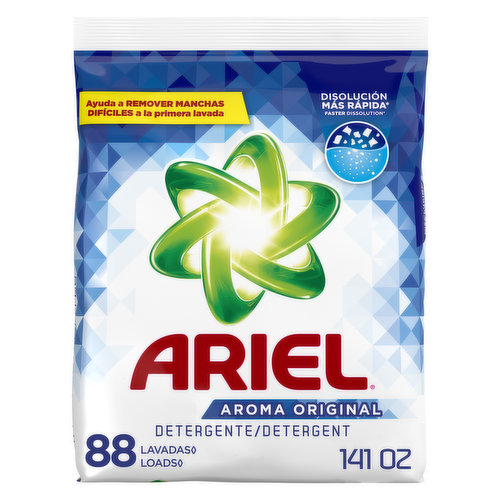 Ariel Laundry Detergent Powder, Original, 88 Loads 141 oz