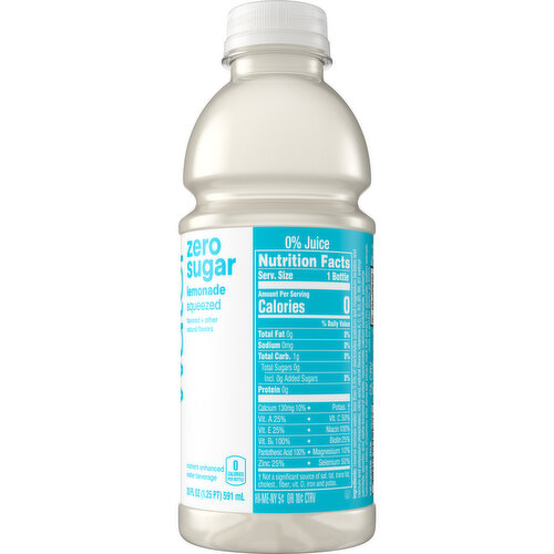 vitaminwater Sugar Squeezed Lemonade Nutrient Enhanced Flavored Water Beverage Bottle