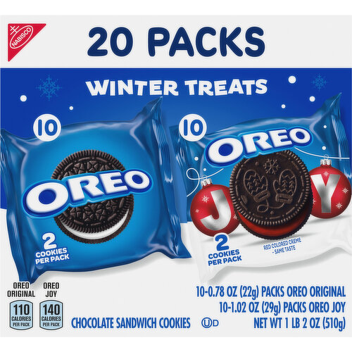 Oreo Winter Treats Chocolate Sandwich Cookies