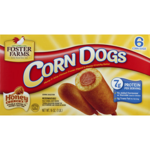 Foster Farms Corn Dogs, Honey Crunchy Flavor